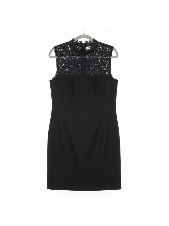 Theory Dresses & Skirts - Theory Black Lace Dress Women's Size 8 Mini Sleeveless Sheath